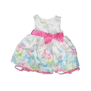 12 MTH Sleeveless Butterfly Print Dress